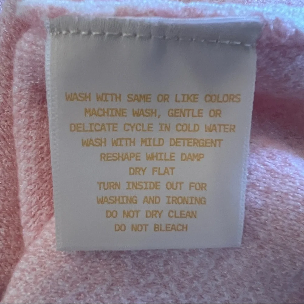 GLO Fruit of the Spirit Pink Jacquard Sweater Cherry Strawberry Size M - Picture 10 of 11